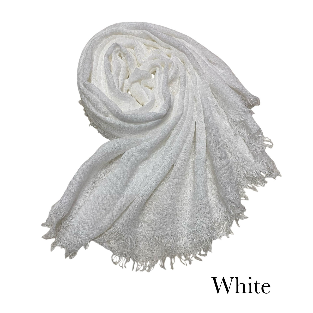 CRIMPS HIJAB - White