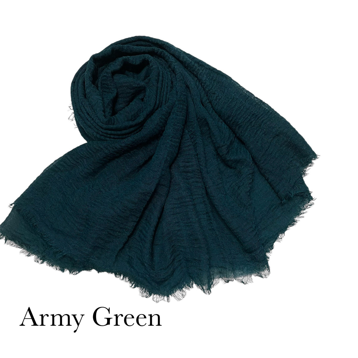 CRIMPS HIJAB - Army Green