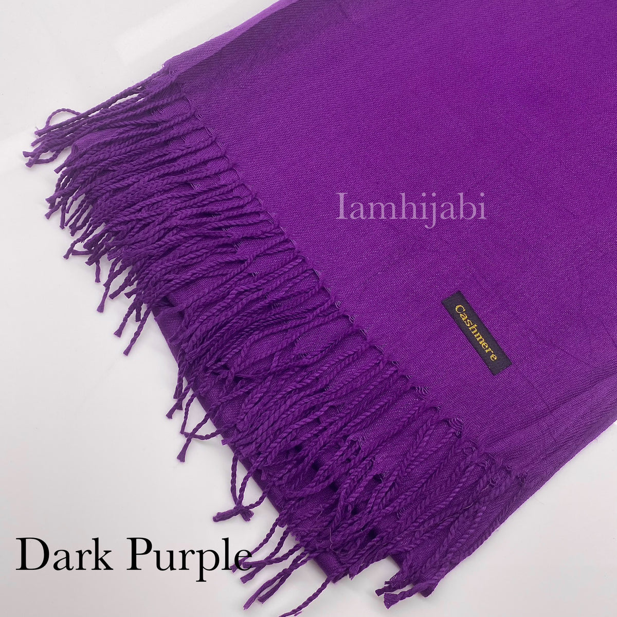 Cashmere Hijab - Dark Purple