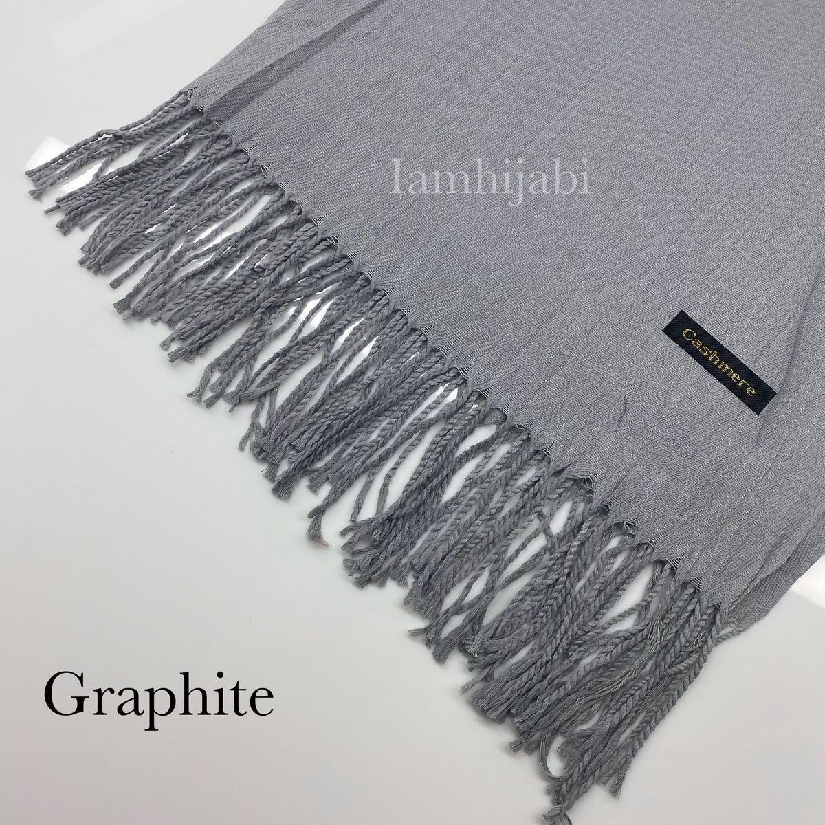 Cashmere Hijab - Graphite