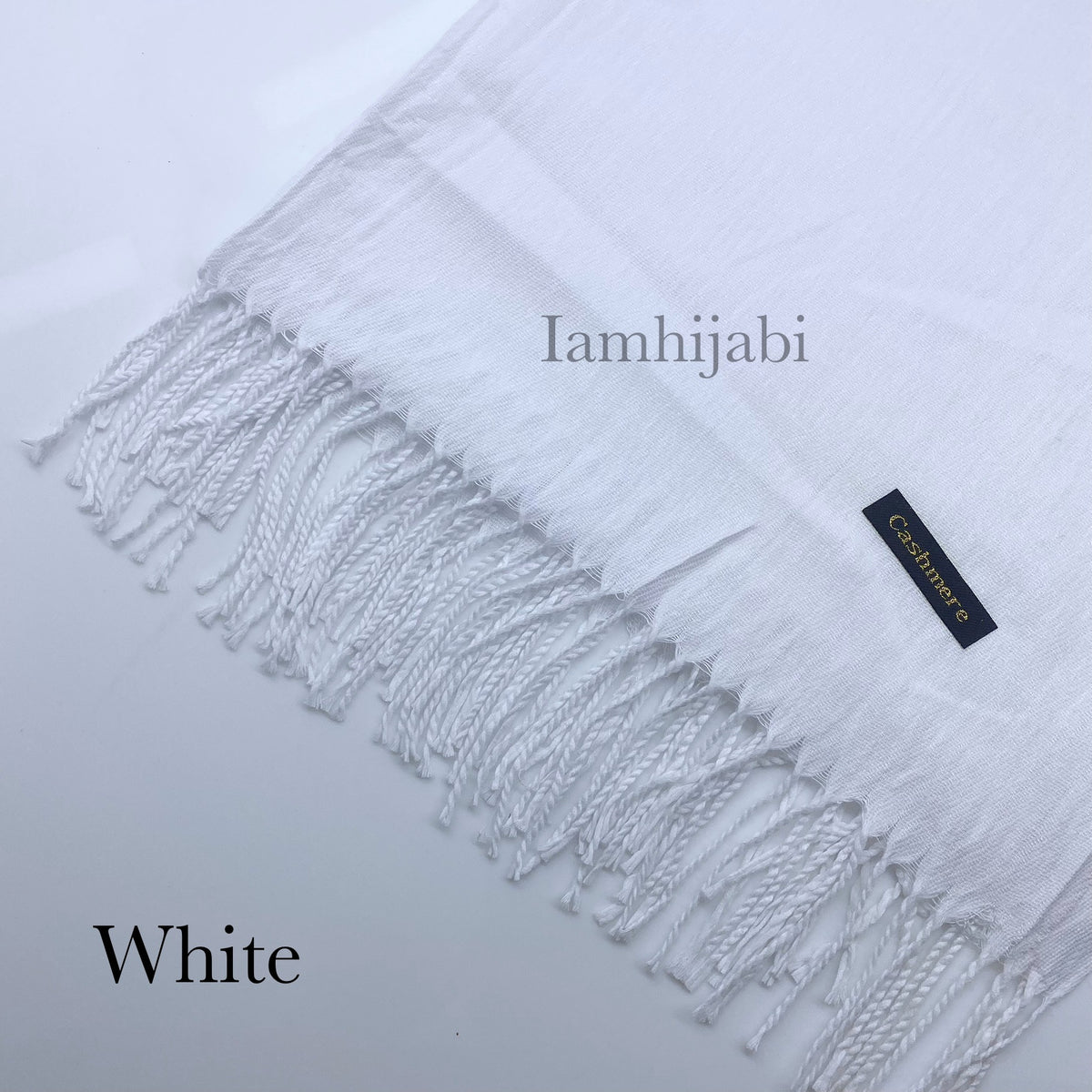 Cashmere Hijab - White