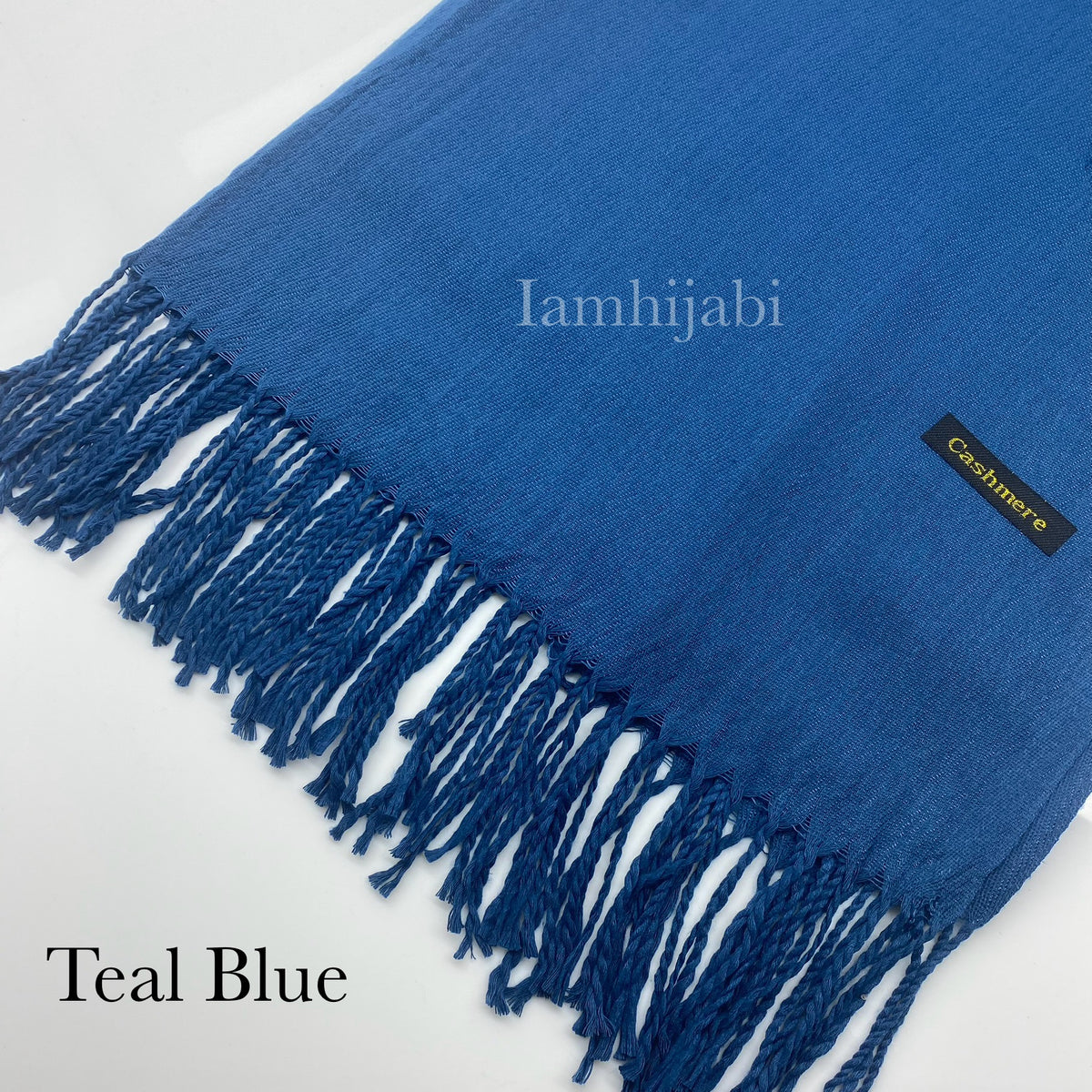 Cashmere Hijab - Teal Blue