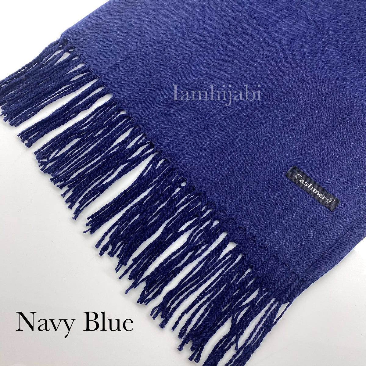 Cashmere Hijab - Navy Blue