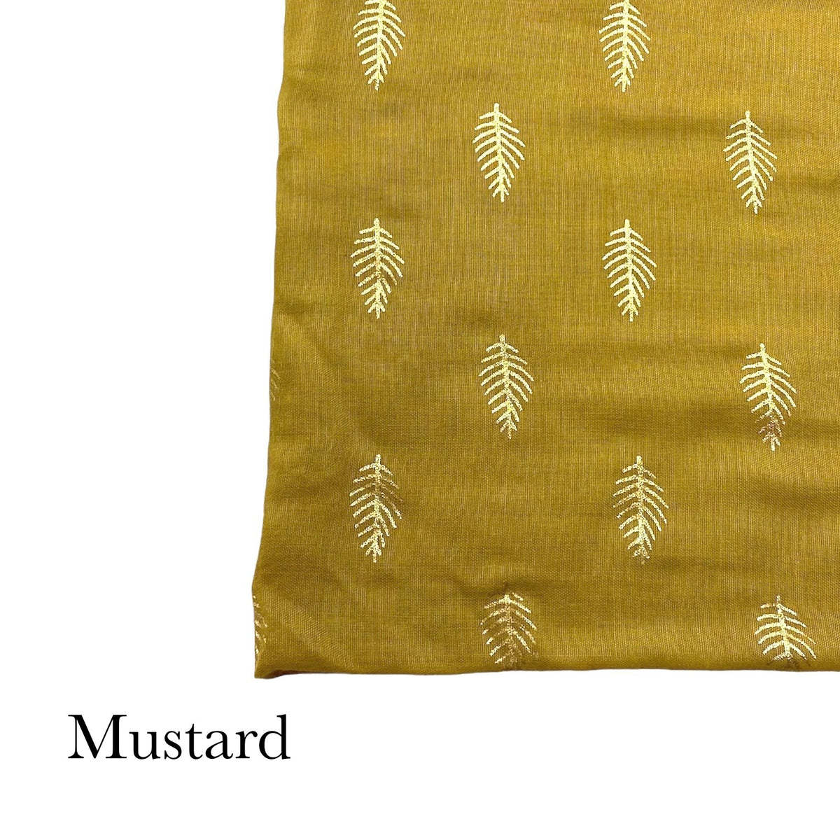 Pine Foil Lawn - Mustard