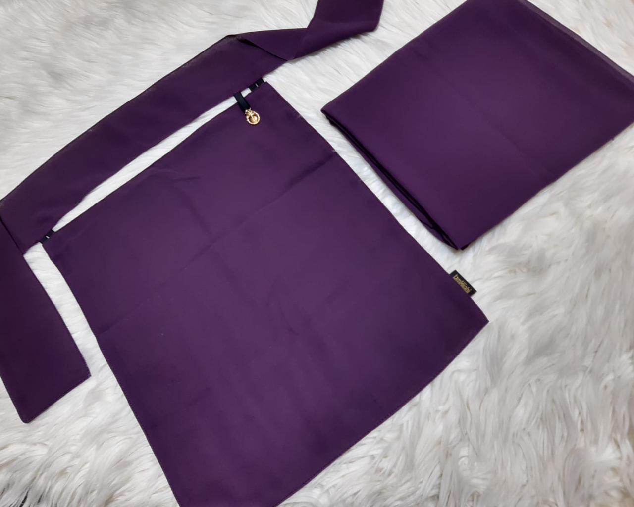 Saudi niqab set- dark purple