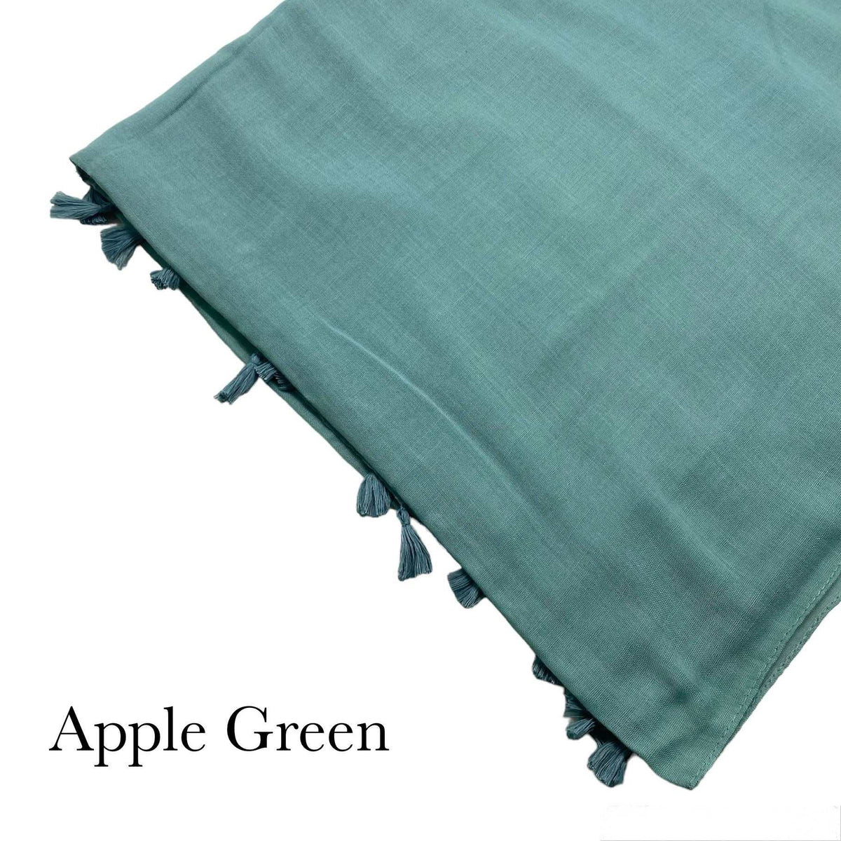 Plain Tassel - Apple Green