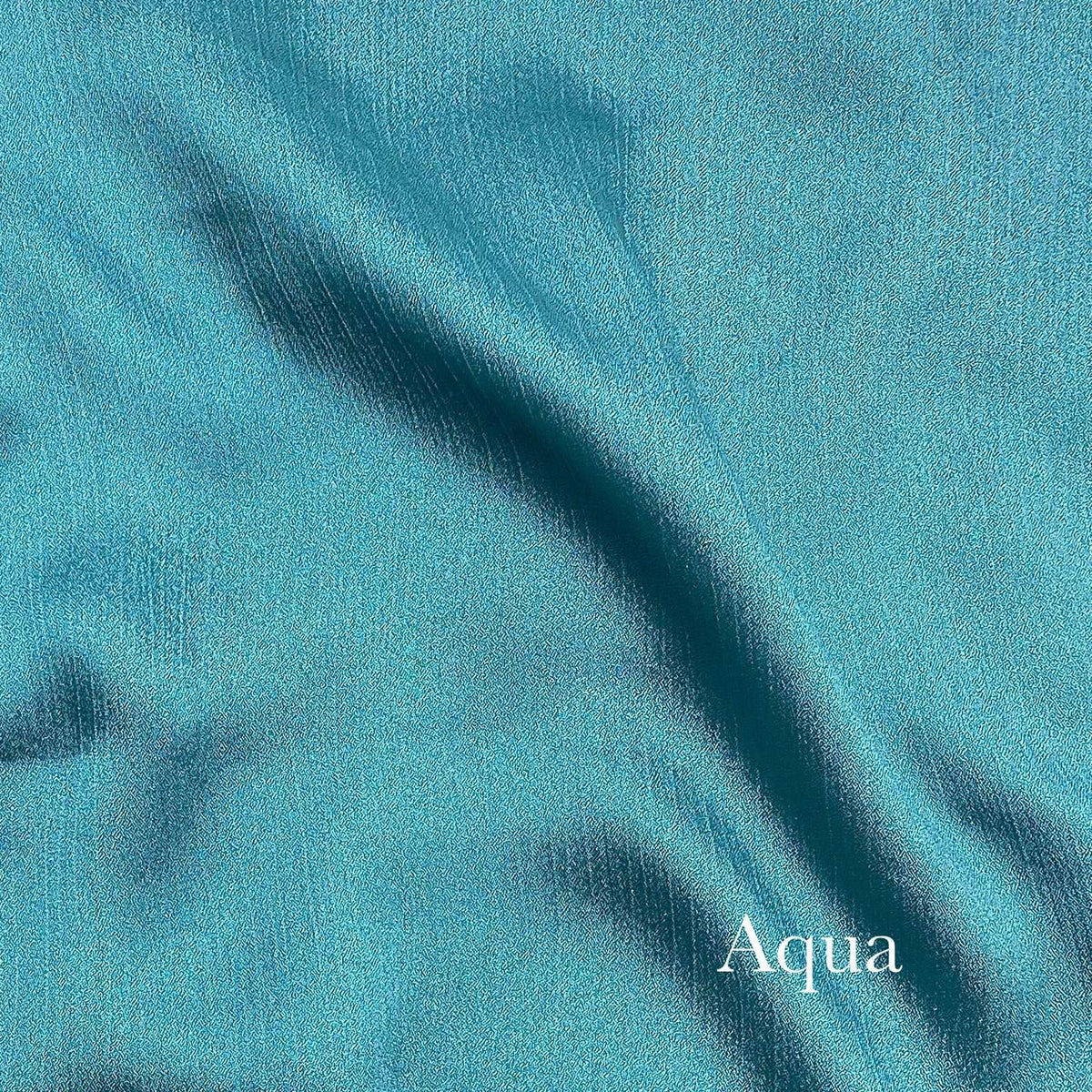 Metallic Silk - Aqua