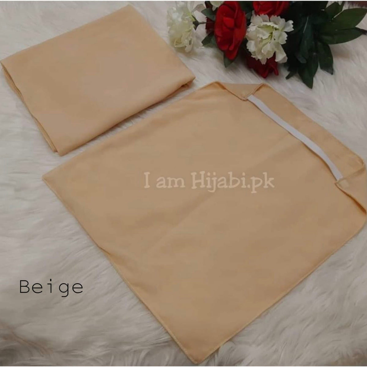 Hijab And Niqab Set - Beige