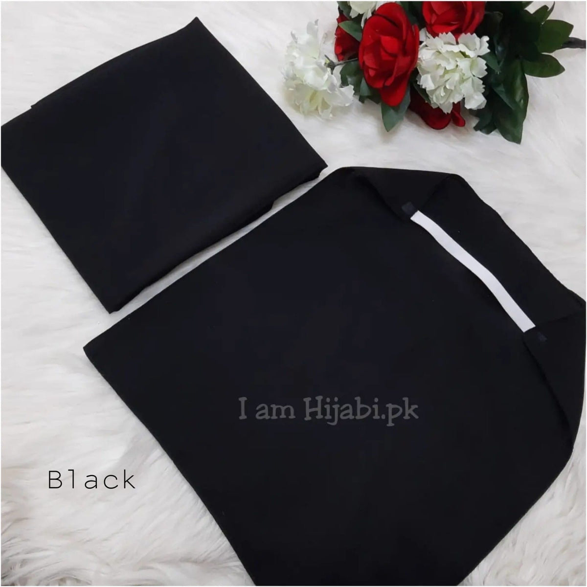 Hijab And Niqab Set - Black