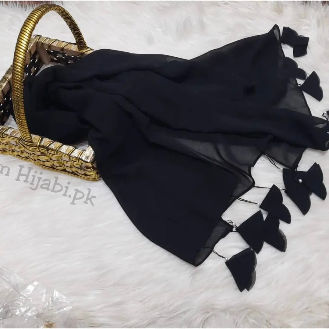 Heart Tassel - Black