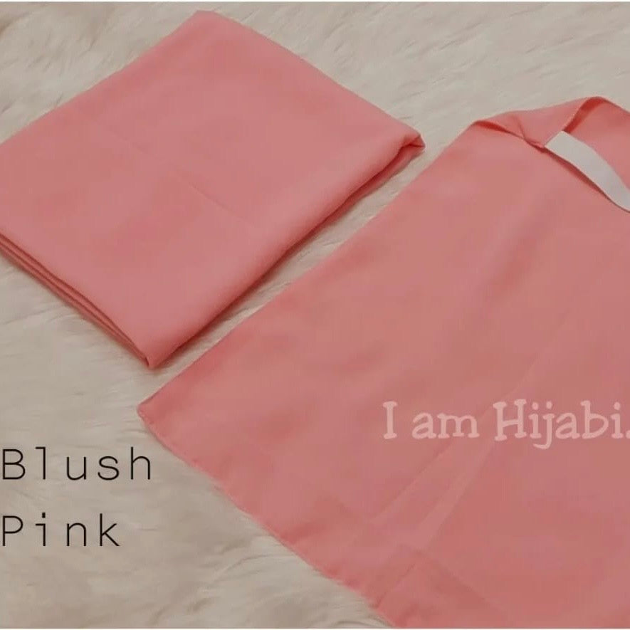 Hijab And Niqab Set - Blush Pink