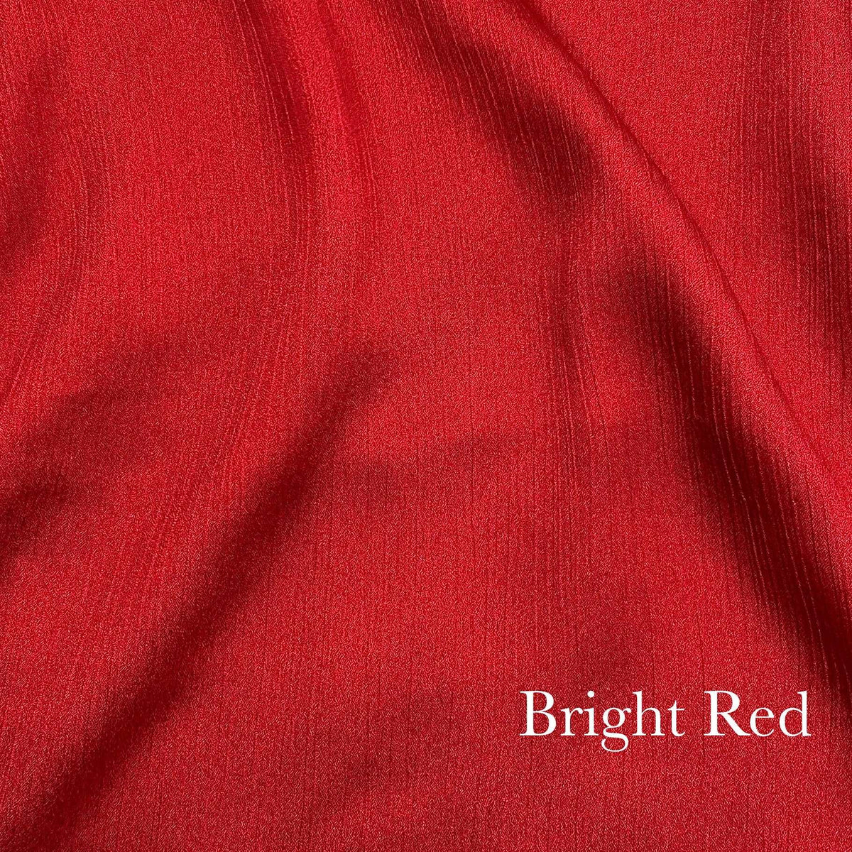 Metallic Silk - Bright Red