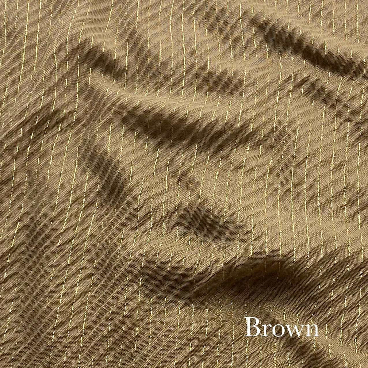 Crinkle Zarri Lawn - Brown