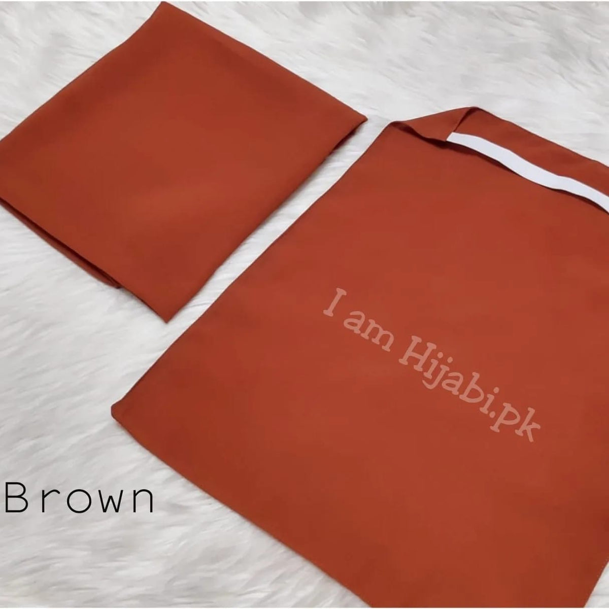 Hijab And Niqab Set - Brown