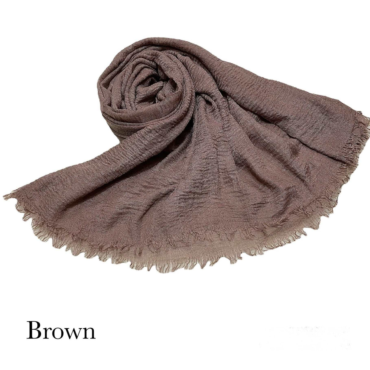 CRIMPS HIJAB - Brown