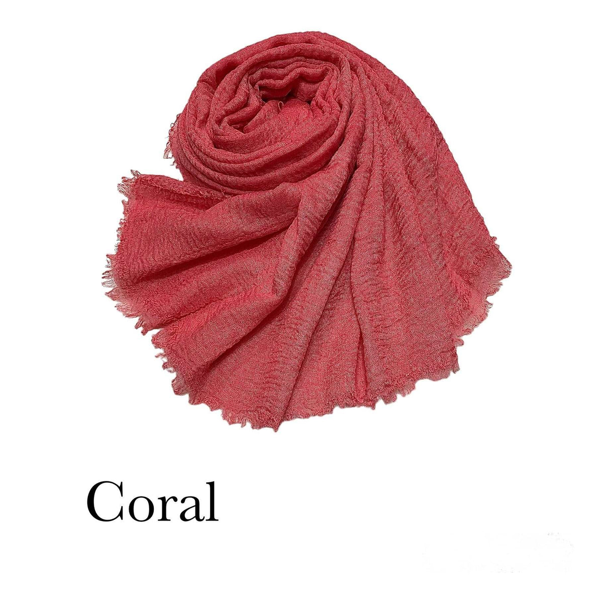 CRIMPS HIJAB - Coral