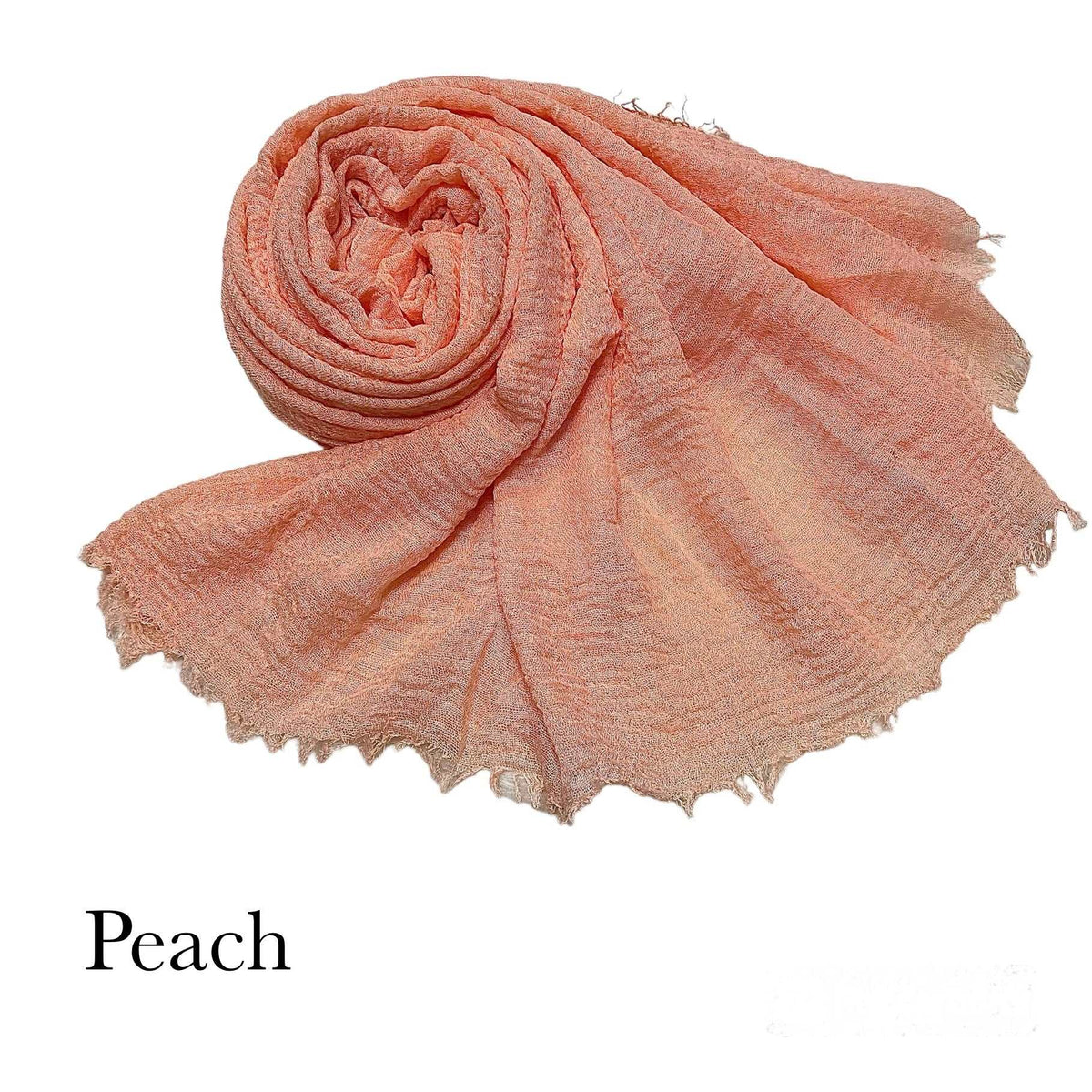 CRIMPS HIJAB - Peach