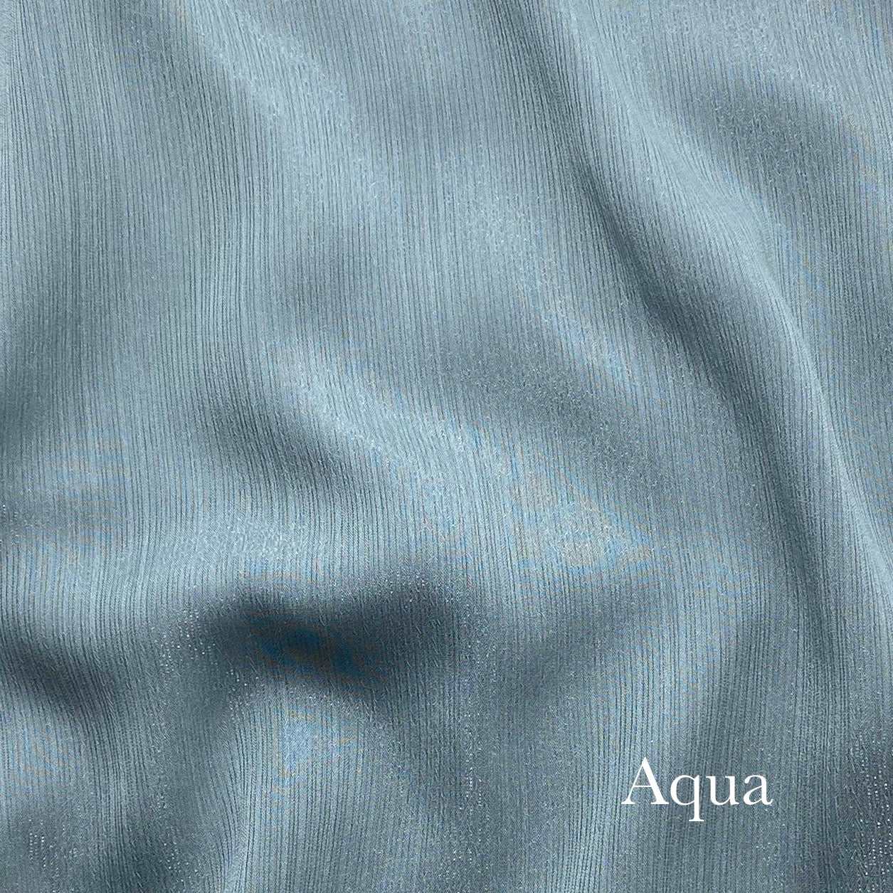 Crinkle Chiffon - Aqua