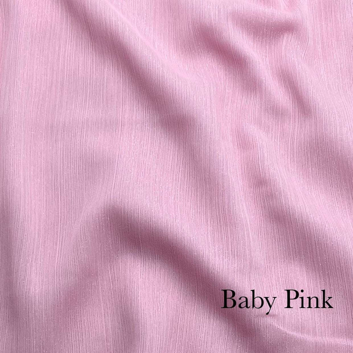 Crinkle Chiffon - Baby Pink