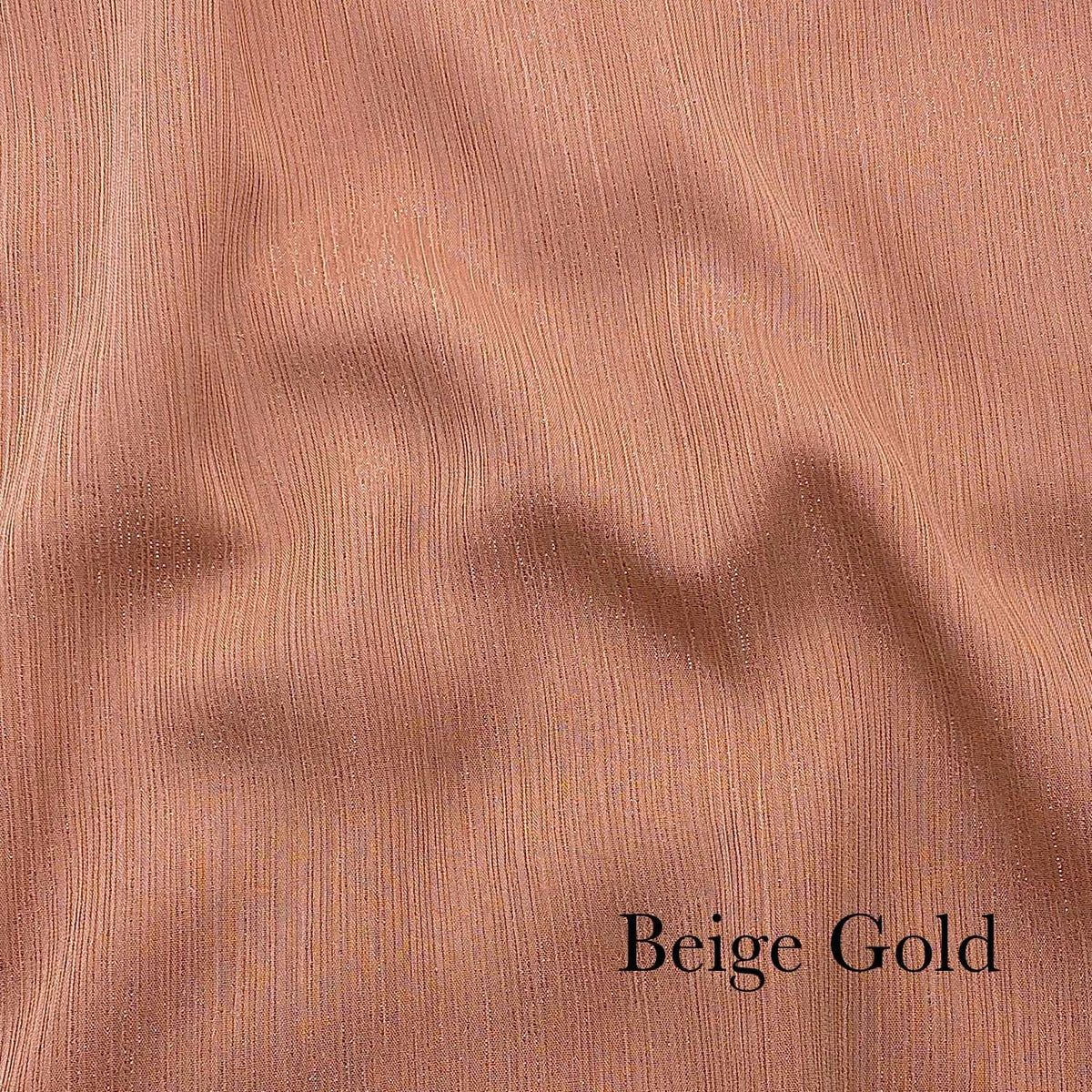 Crinkle Chiffon - Beige Gold