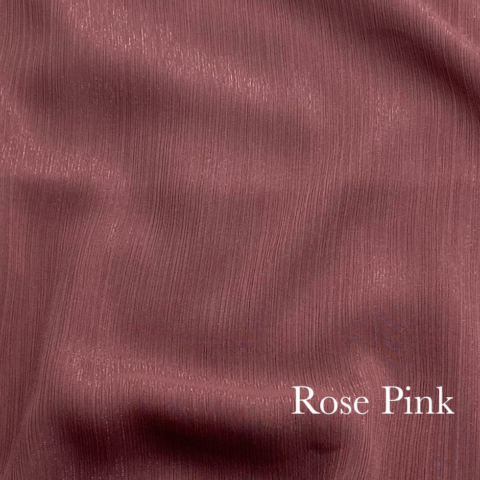 Crinkle Chiffon - Rose Pink