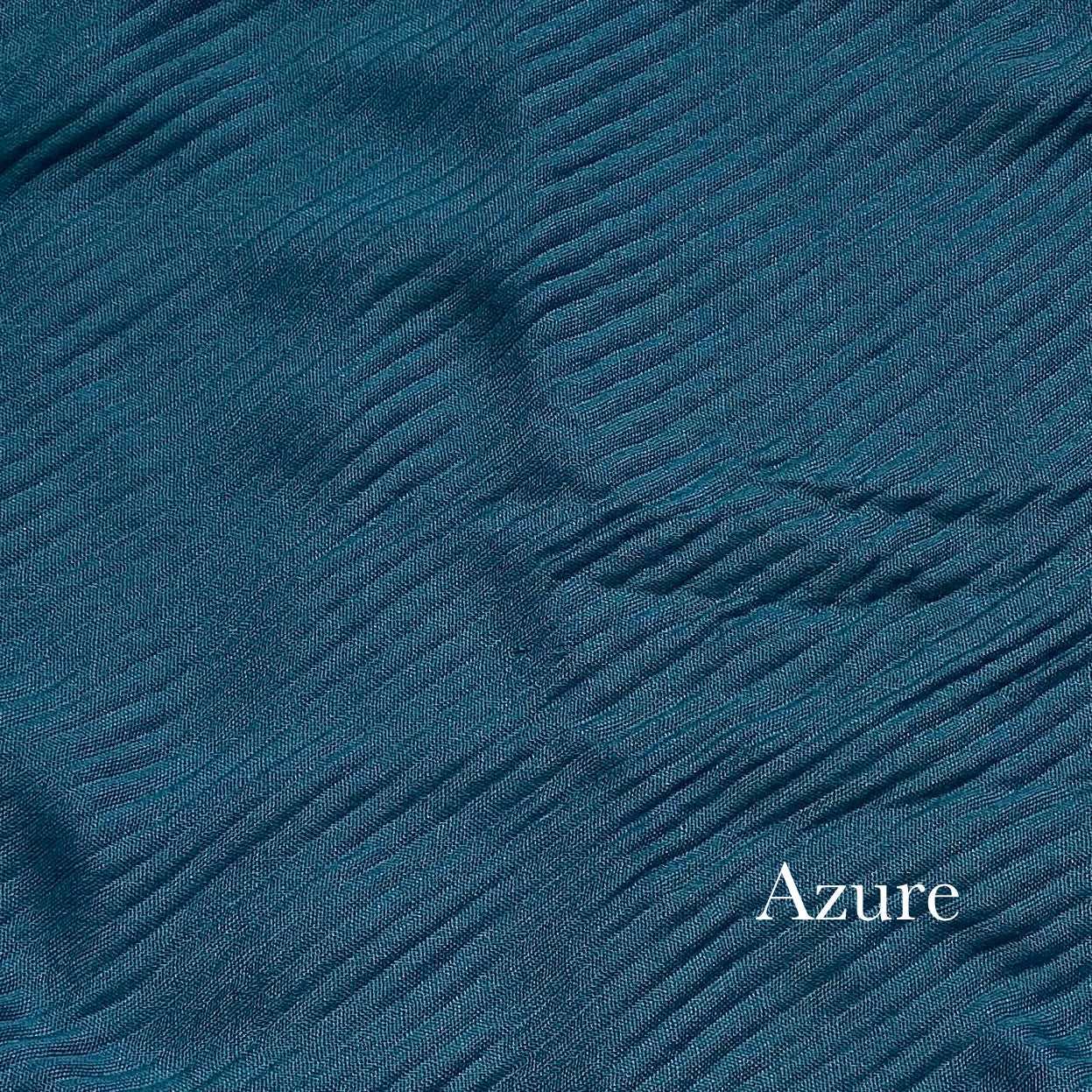 Crinkle Lawn - Azure