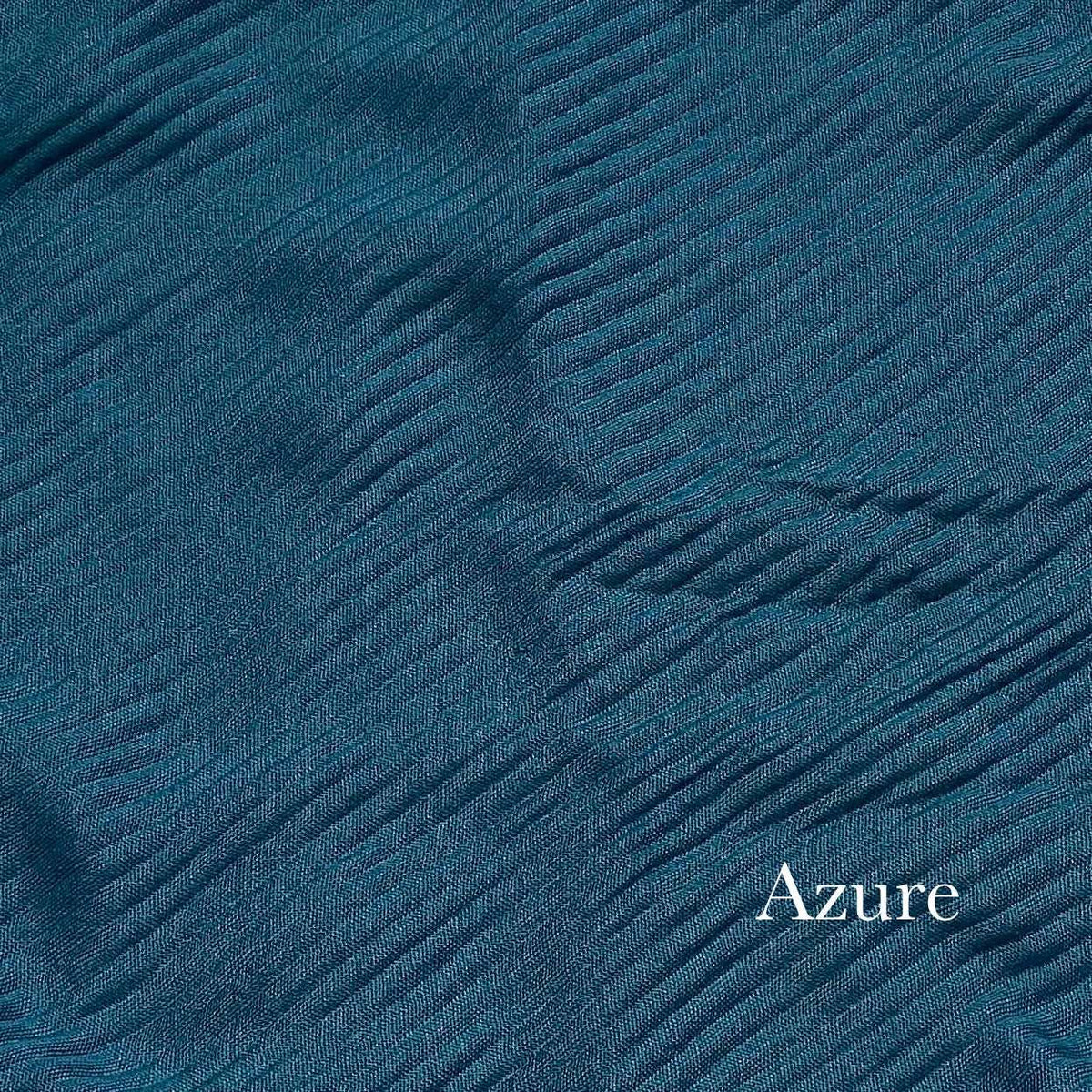 Crinkle Lawn - Azure