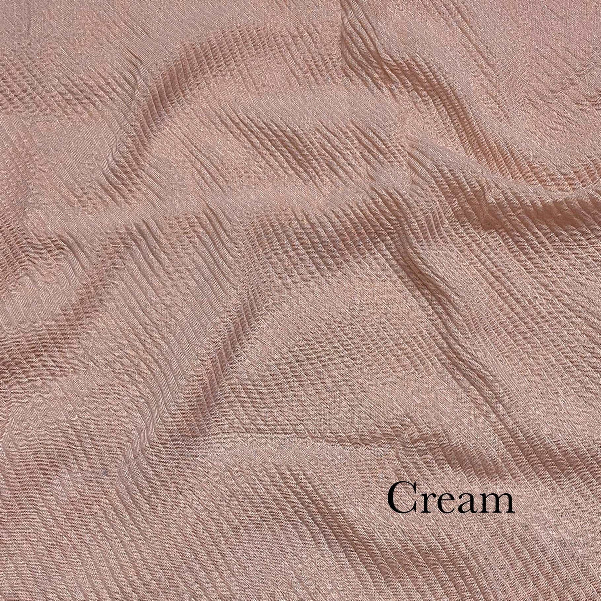 Crinkle Lawn - Cream