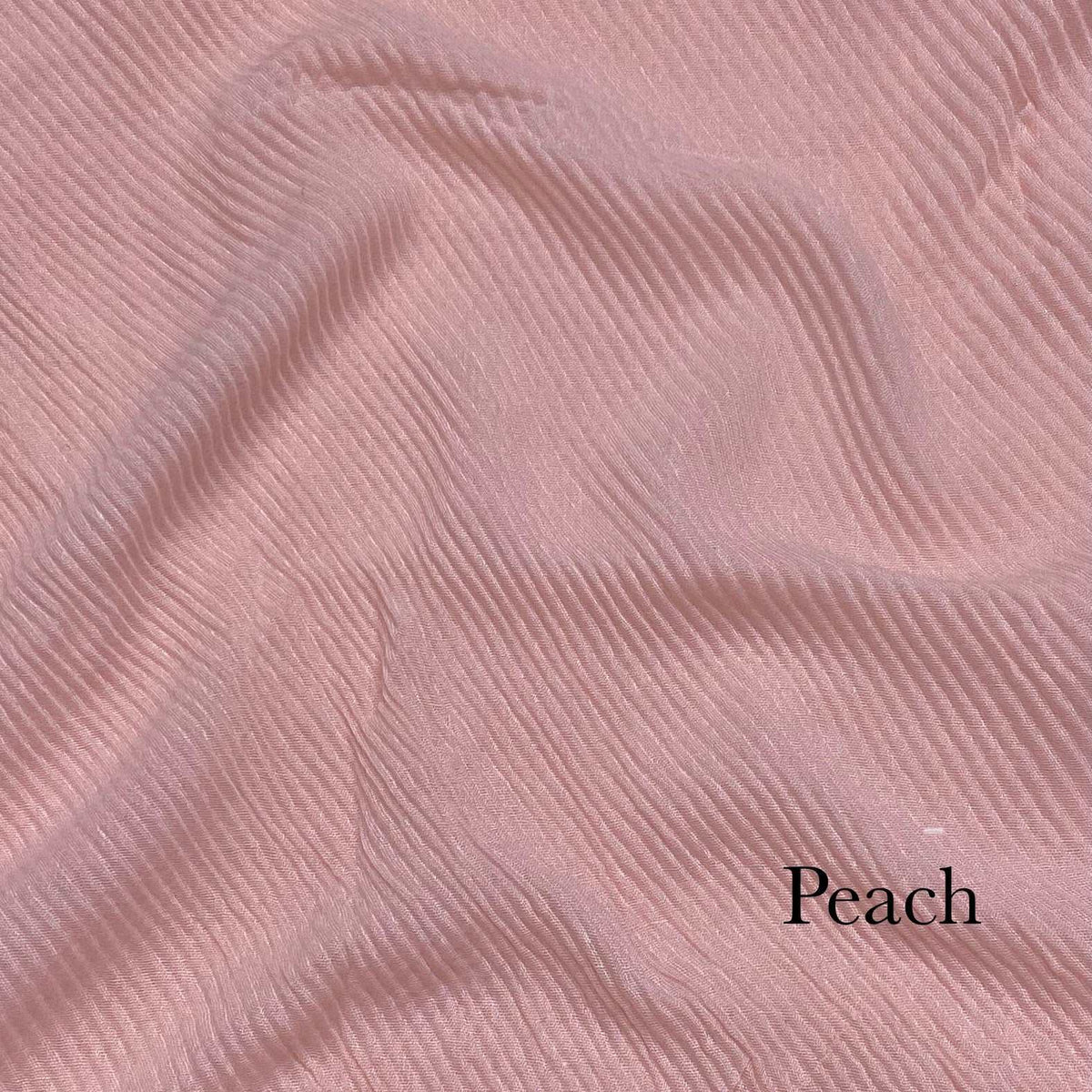 Crinkle Lawn - Peach