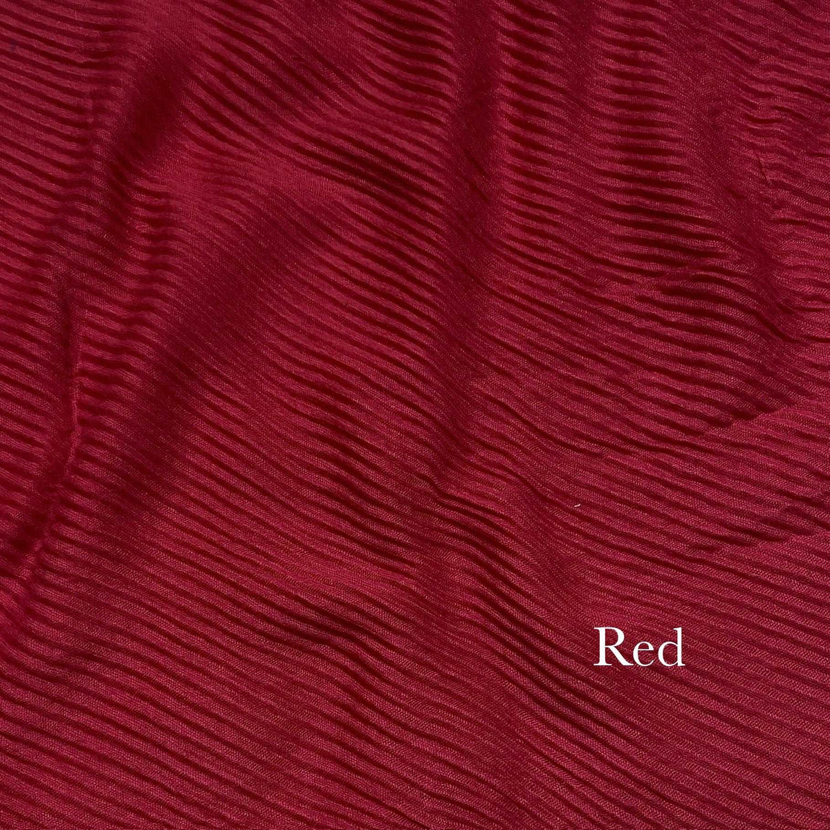 Crinkle Lawn - Red