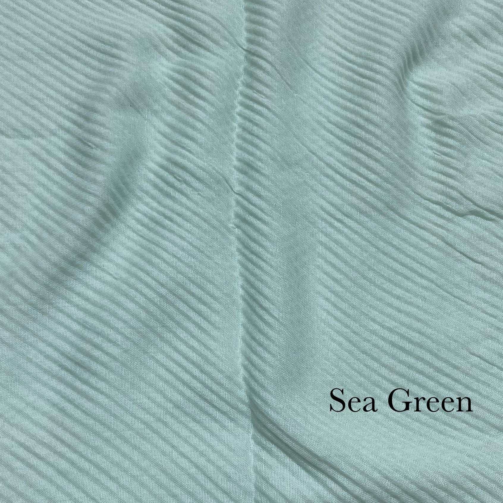 Crinkle Lawn - Sea Green