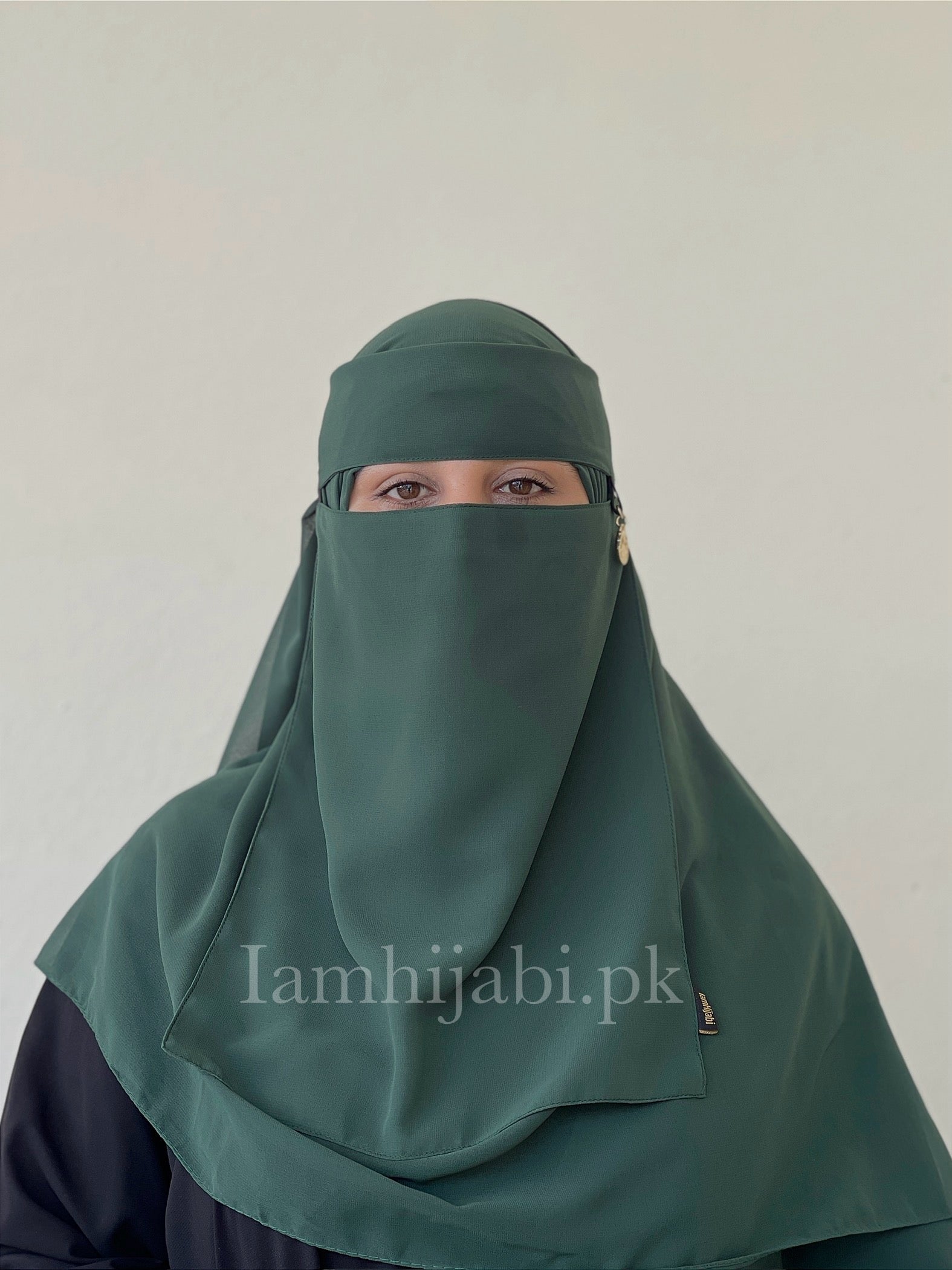 Saudi Niqab Set - Dark Green