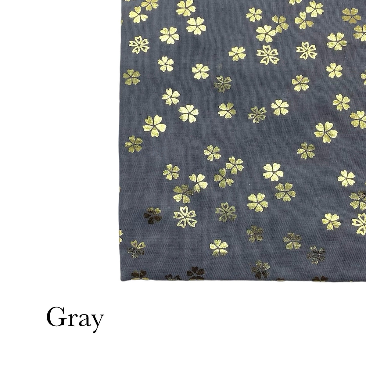 Floral Foil Lawn - Gray