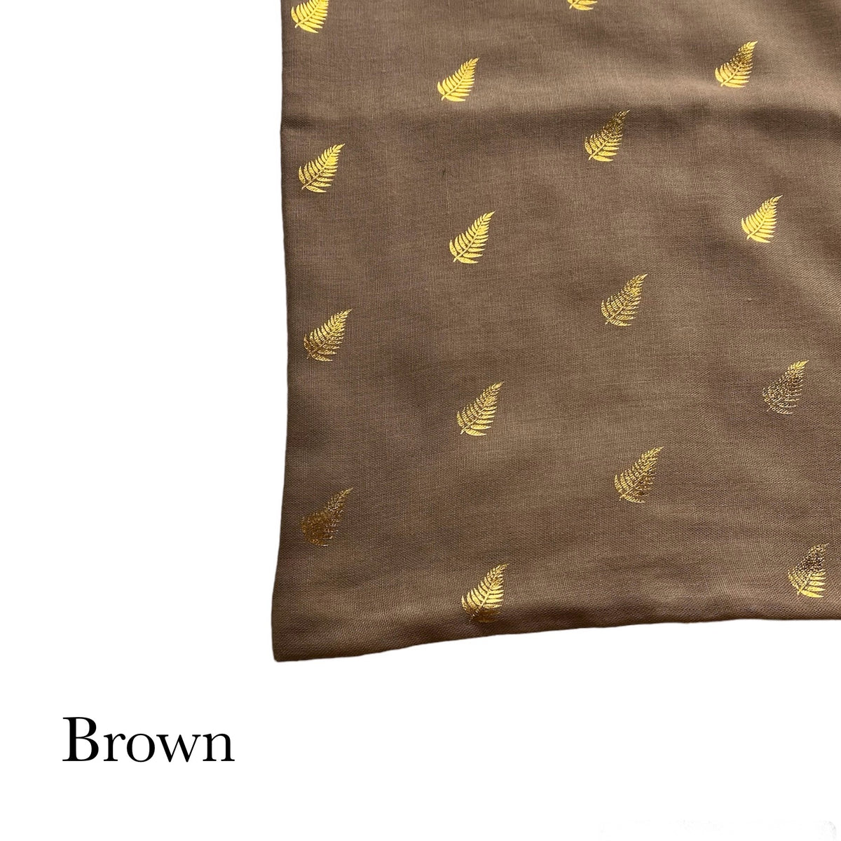 Foil Leaf Lawn - Brown