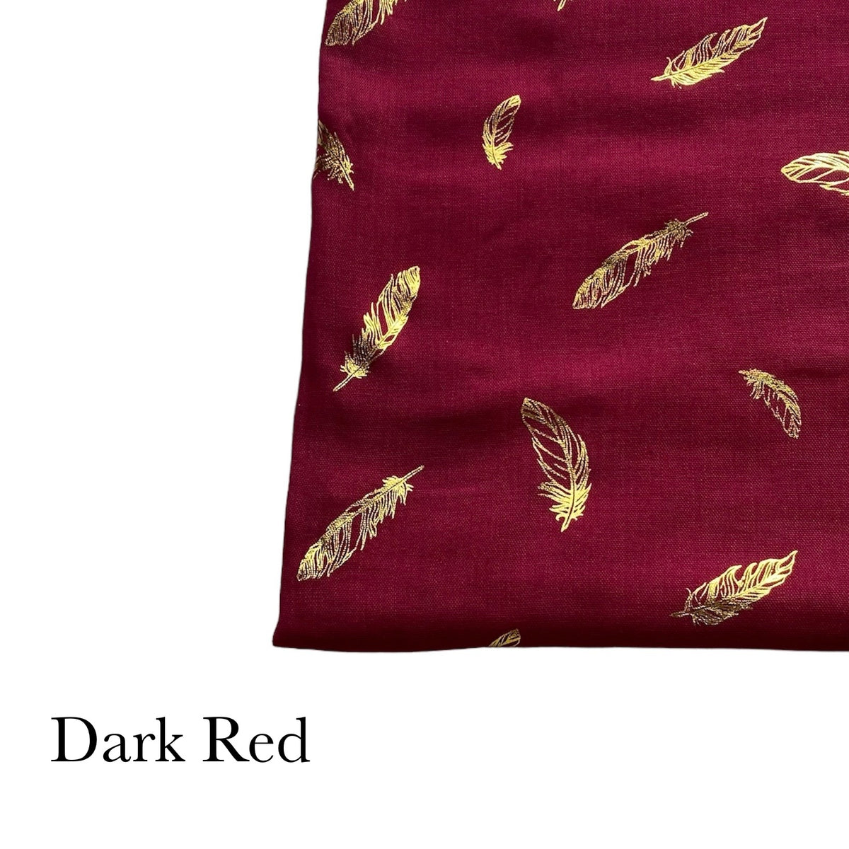 Gold Feather Lawn - Dark Red