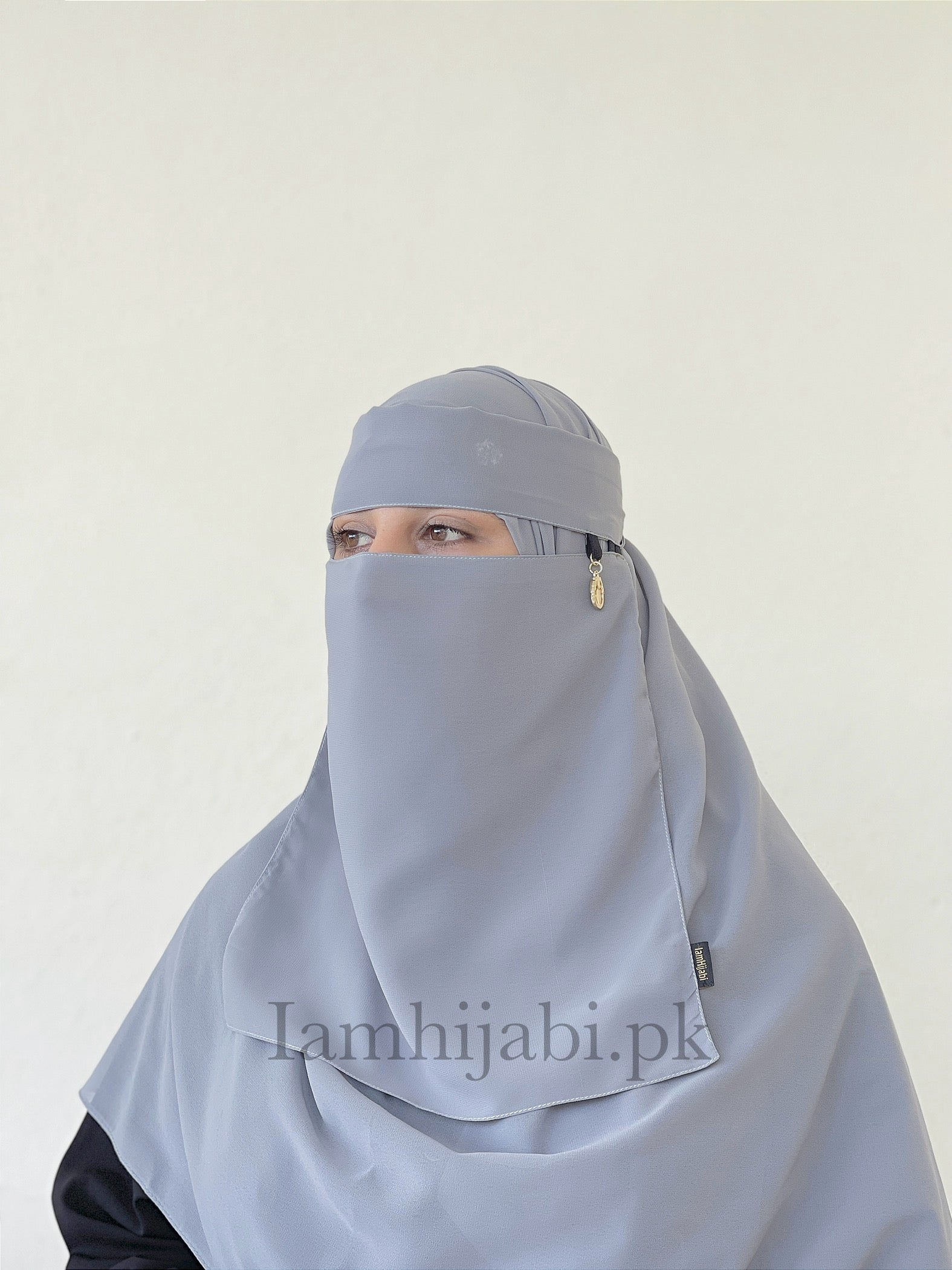 Saudi Niqab Set - Graphite