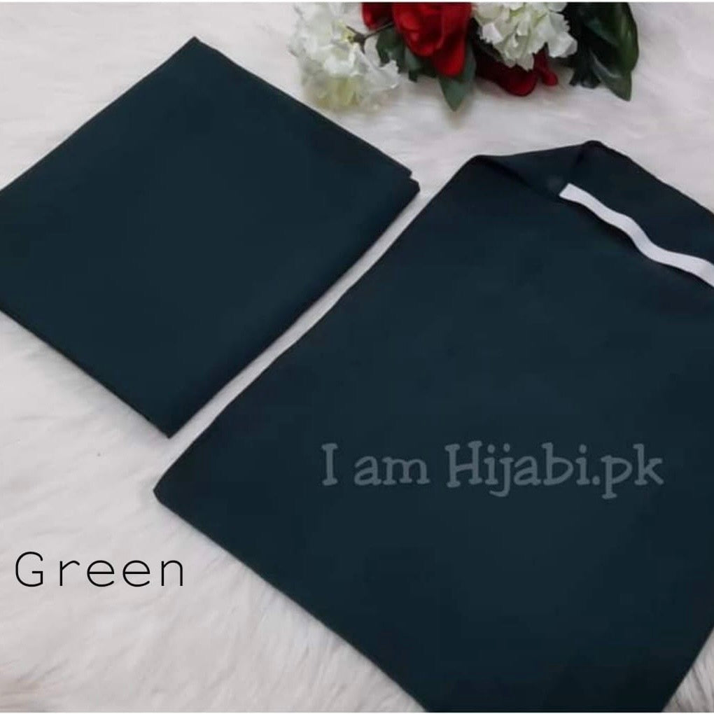 Hijab And Niqab Set - Green