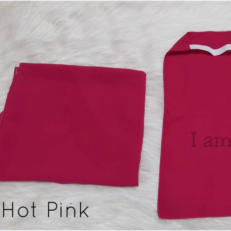 Hijab And Niqab Set - Hot Pink