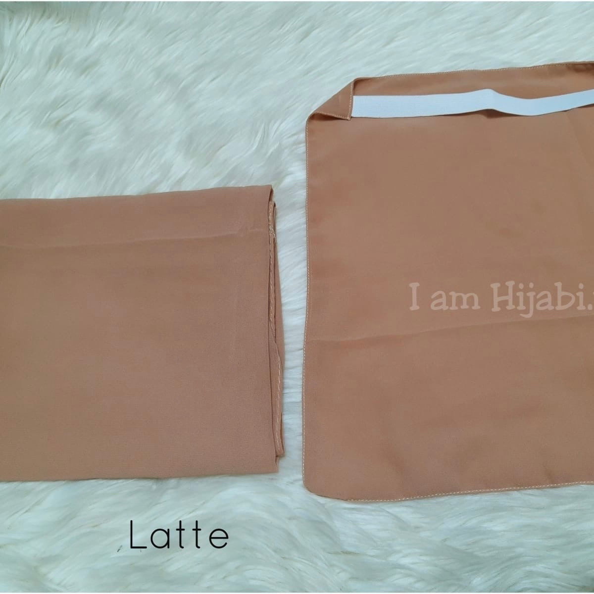 Hijab And Niqab Set - Latte