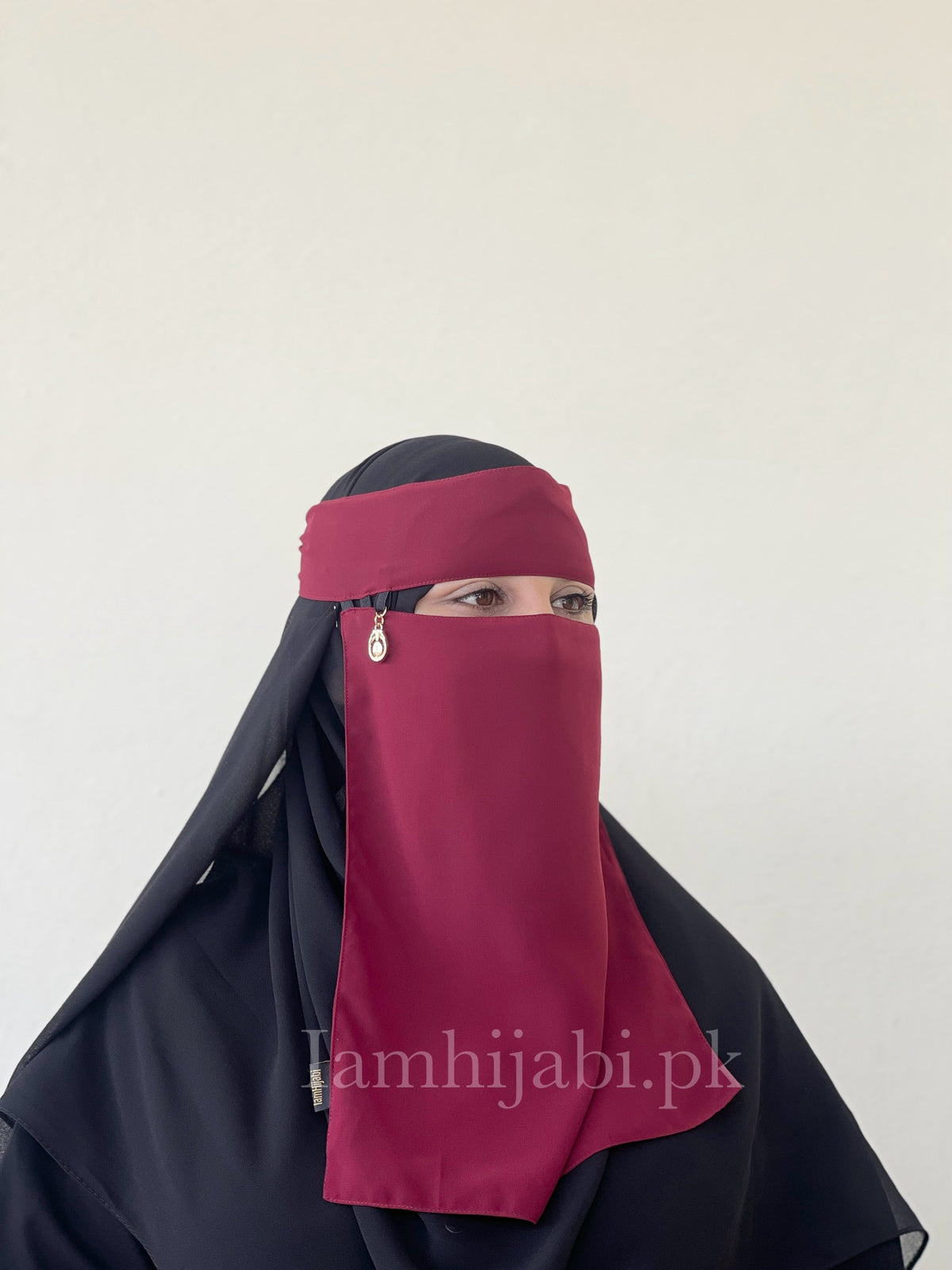 Saudi Niqab Large - Maroon