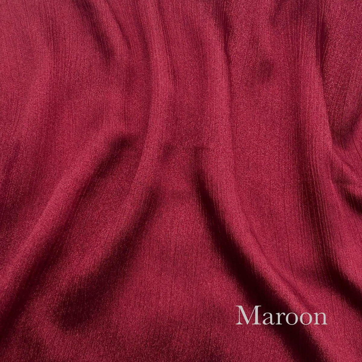 Metallic Silk - Maroon