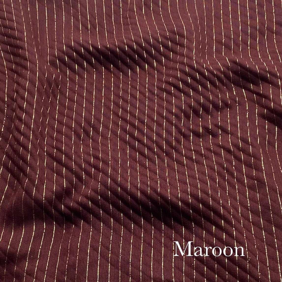 Crinkle Zarri Lawn - Maroon