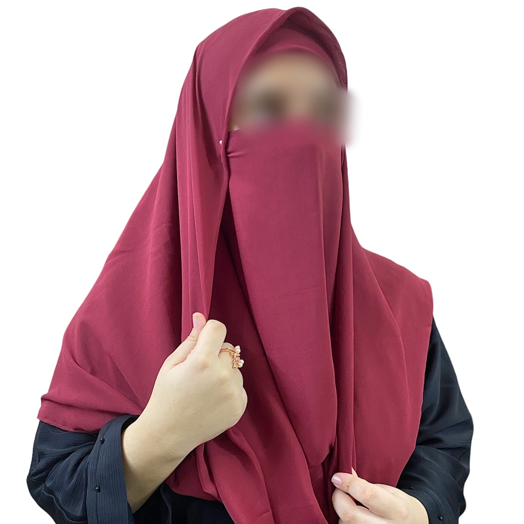 Misri Hijab - Maroon