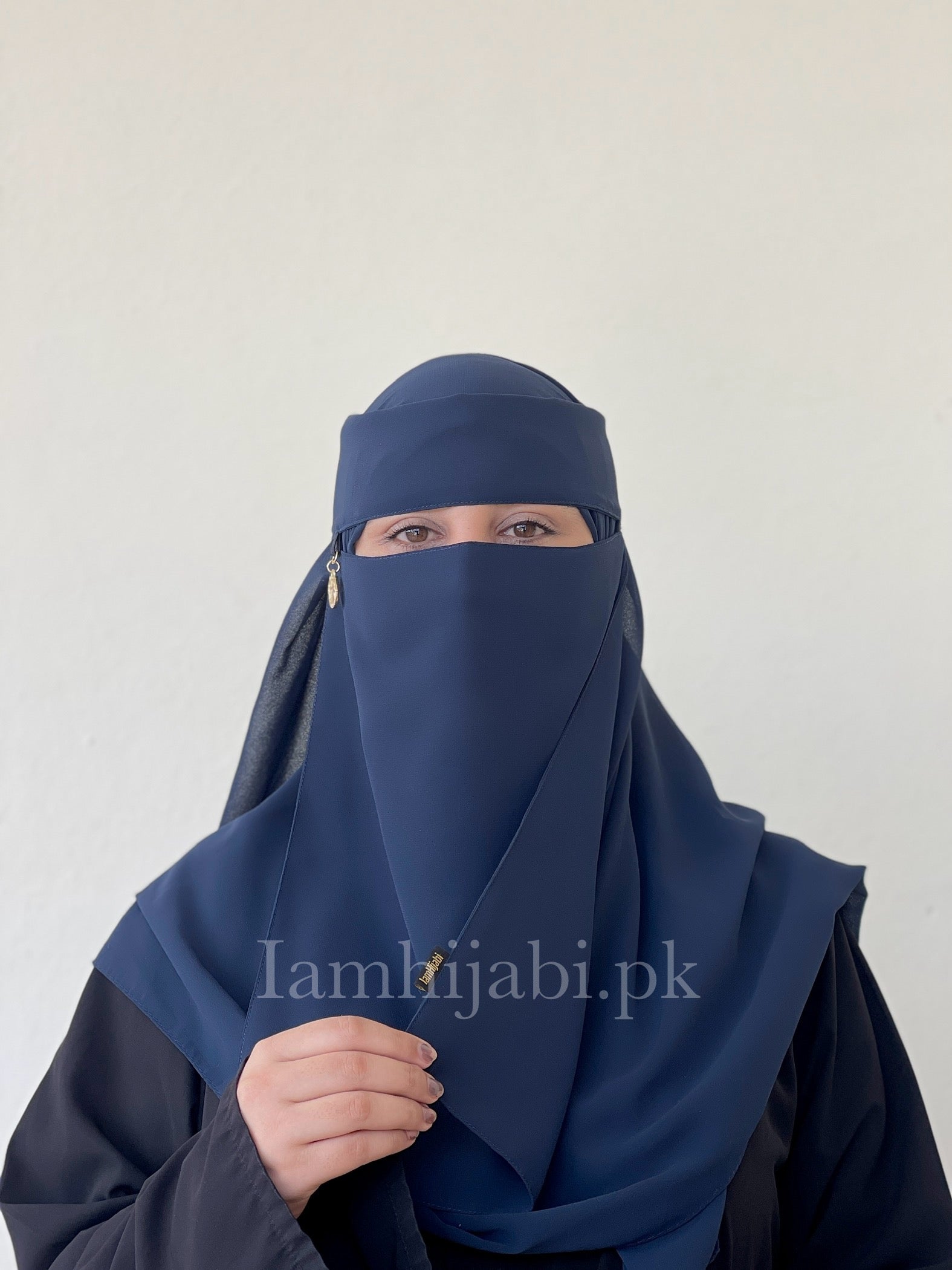 Saudi Niqab Set - Navy Blue