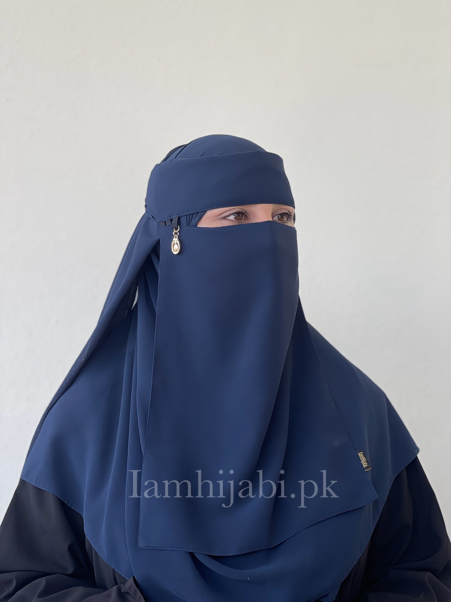 Saudi Niqab Set - Navy Blue