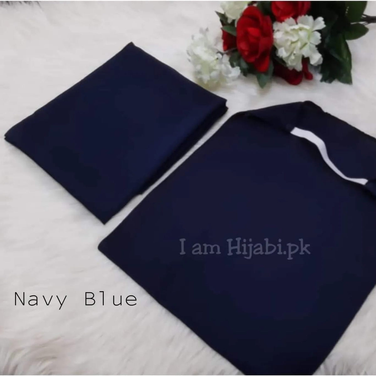 Hijab And Niqab Set - Navy Blue