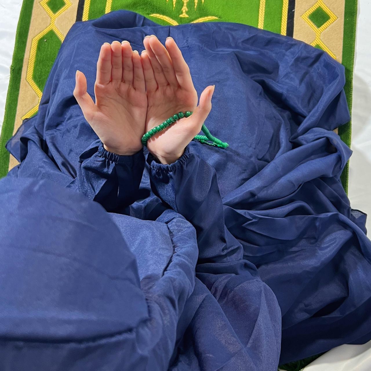 Plain Namaz Chadar - Navy Blue