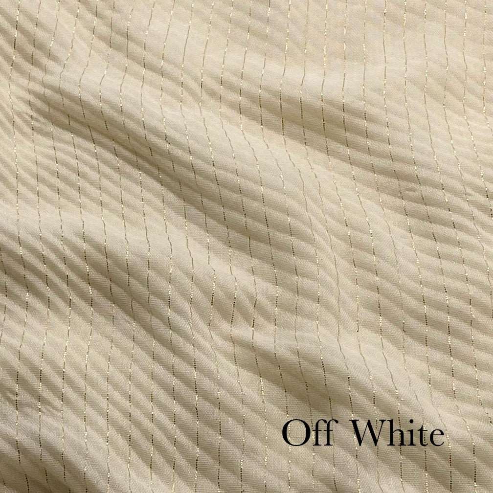 Crinkle Zarri Lawn - Off White