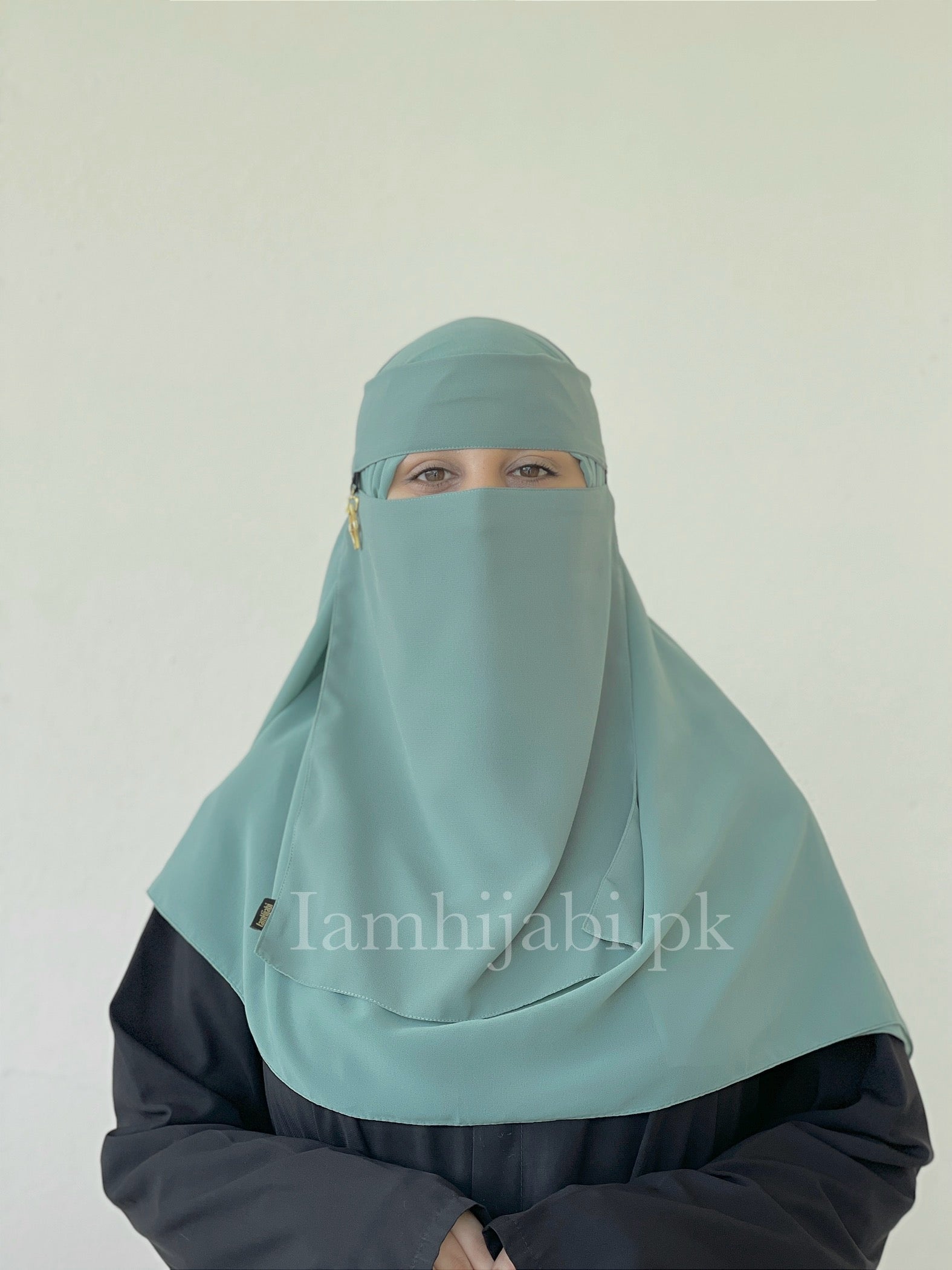 Saudi Niqab Set - Pastel Green