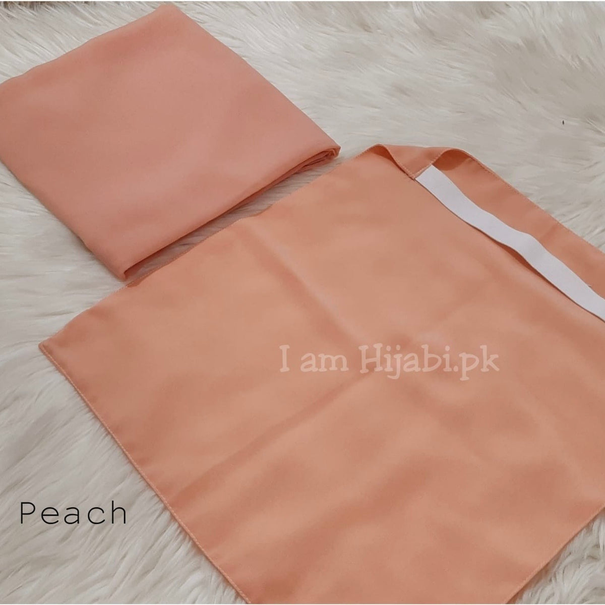 Hijab And Niqab Set - Peach